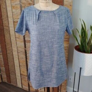 Urban Renewal Denim Chambray Mini Shirt Dress Size: Medium